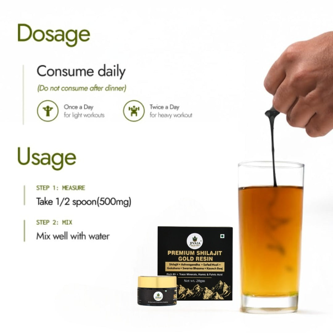 Jivaia  Shilajit Gold Resin 20g