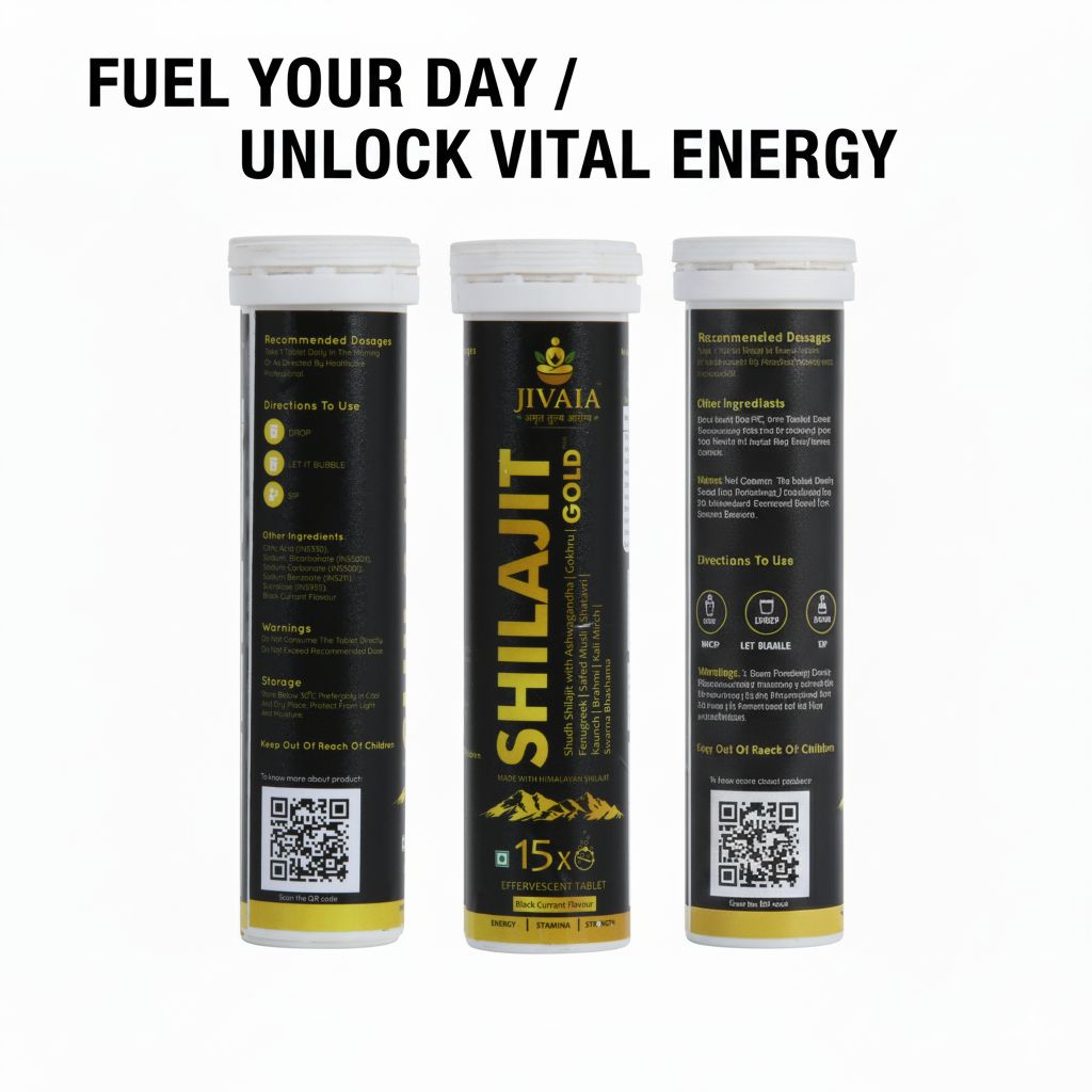 Combo of 3 Jivaia Shilajit Gold Effervescent Tablets